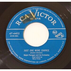 Ralph Flanagan Just One More Chance / Dixie Jump 45 RPM Vinyl RCA VG+ Jazz '52